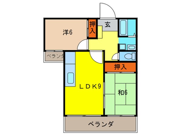 栄小浜マンションの物件間取画像